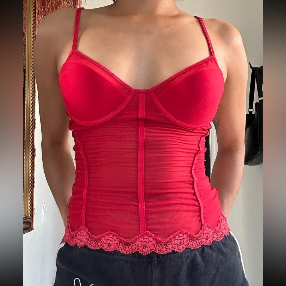 Calvin Klein Slip Lingerie Lace Corset Top